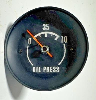 Medidor de presión de aceite Chevrolet Corvette C3 1972-1973 0-70 PSI pieza OEM 6462928 Foto 1 de 4