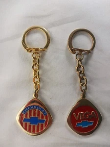 RARE Vintage Original Chevy, Chevrolet, VEGA Keychains Crownmark - Picture 1 of 5
