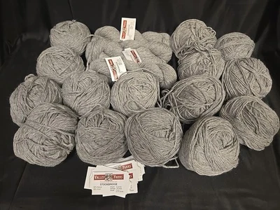 New Lot Of 18 Valley Yarns Stockbridge DK 50%Alpaca/50%Wool 50g/109yd Lt. Grey - Image 1 of 4