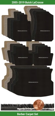 Juego de alfombrillas bereber personalizadas para Buick LaCrosse 2005-2019 con logotipo (5 piezas) #2I3 Foto 1 de 4