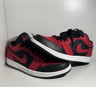 Air Jordan 1 Retro Low 'Bred' - Negro Gimnasio Rojo - NUEVO - leer descripción   Foto 1 de 4