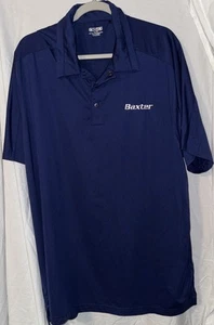 Camisa polo para hombre con logotipo de Ogio Baxter 2XL azul - Camisa de trabajo de golf de rendimiento - Imagen 1 de 4