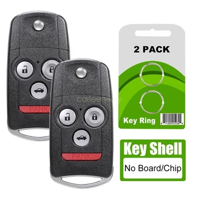 2 Para 2009 2010 2011 2012 2013 2014 Acura TL TSX Mando a Distancia Llave Carcasa Estuche 4 Botones Foto 1 de 4