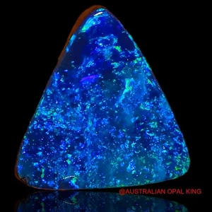 3.00 Cts Lab-Created Trillion Doublet Opal Cabochon Earrings Supply 12x10x3 mm - Picture 1 of 11