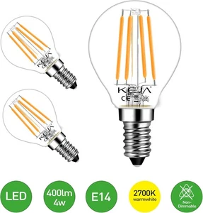 6x KEJA LED Leuchtmittel Birne 4W E14 400lm warmweiß 2700K - Bild 1 von 6