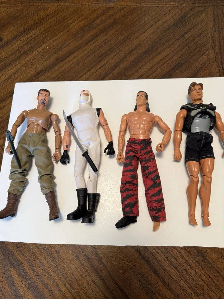 Lot Of 4 GI JOE LIKE ACTION FIGURE 12" 1996-1999 Hasbro Mattel - Image 1 of 4