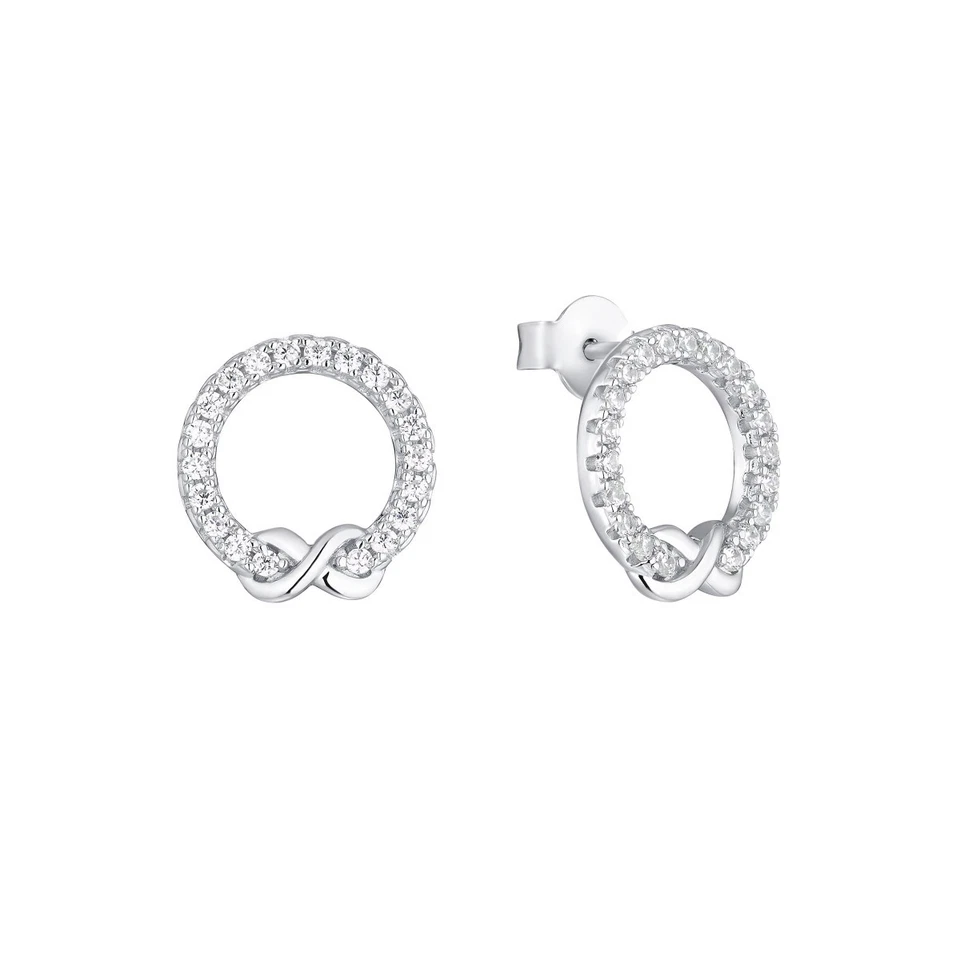 Pendientes mujer S.Oliver Jewel criollos plata circonita infinito 2034966 Foto 1 de 3