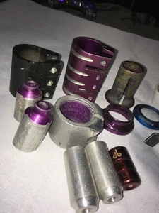 Stunt Scooter Teile Bremse + Klemmen & Stunt Pegs  - Bild 1 von 4