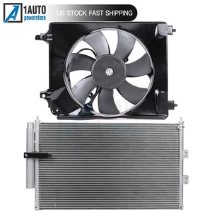 Electric AC Condenser Cooling Fan Kit Fit For 2006-2011 Honda Civic 1.8L 2.0L - Imagen 1 de 7
