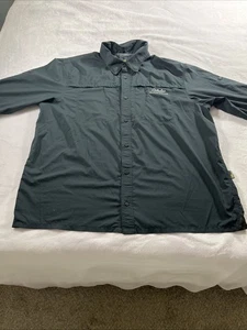 Cabela's Guidewear Camicia Uomo 3XL UPF 50 Ventilata Manica Lunga Bottoni Pesca - Foto 1 di 16