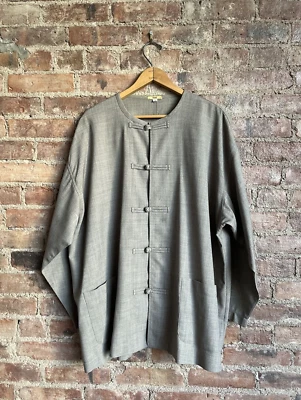 Chaqueta Zen para Mujer DOSA, Talla 2, Beige Lana Elastano EE. UU. Inspirada en Asia Foto 1 de 4