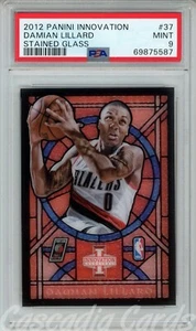 PSA 9 Damian Lillard Vetrata 2012 Panini Innovazione #32 Basket SSP RC - Foto 1 di 2