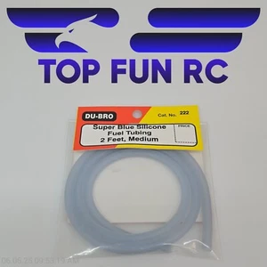 Du-Bro RC Super Blue Silicone Fuel Tubing 2 Feet, Medium 222 - Picture 1 of 1