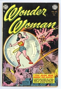 Wonder Woman 57 (FN) MAULWURF - HERREN! Steve Trevor Harry Peter Art 1953 DC Comics f544 - Bild 1 von 2