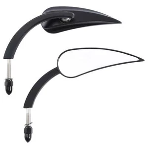 Universal 8mm Rear View Mirrors For Harley Touring Sportster Softail Street Bob - Picture 1 of 8