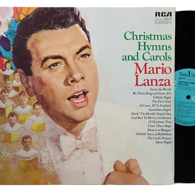 Vtg CHRISTMAS Hymns and Carols MARIO LANZA RCA Religious PCRS-5315 Aus 33 Rp 12" - Image 1 of 4