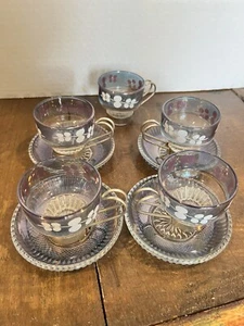 ITALY DEMITASSES, GLASS CUPS, DESSERT, PORT OR SHERRY GLASS CUPS, MCM BARWARE - Picture 1 of 8