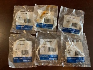 1-1/4" STEEL LOCKNUT Lot x6pks Steel City Thomas & Betts LN104-1 New! - Picture 1 of 4