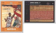 2007-08 Topps Chrome Orange Refractor /199 Chris Bosh #4 HOF
