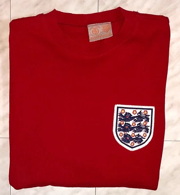 England 1966 WM Finale Fußball Shirt Herren Deutsche Größe M UK S Toffs Replik - Bild 1 von 4