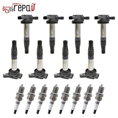 8x Ignition Coils + 8x Spark Plugs for 2004-2009 Jaguar Vanden Plas XJ8 XKR 4.2L - Image 1 of 4