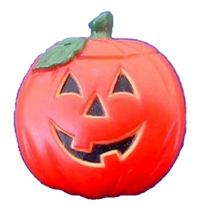 Hallmark PIN Halloween Vintage PUMPKIN JOL Holiday Brooch 1974 NO MARK - Picture 1 of 2
