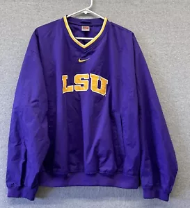 Vintage LSU Tigers Nike Windbreaker Herren M Center Swoosh Pullover Jacke 90s - Bild 1 von 4