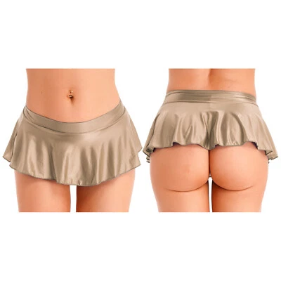 Womens Underwear Ladies Miniskirt Sexy Nightwear Stretchy Lingerie Skirt Mini - Image 1 of 4