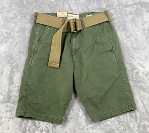 New Ralph Lauren Denim & Supply Shorts Mens 30 Green Belt Slash Pocket Chino - Picture 1 of 8