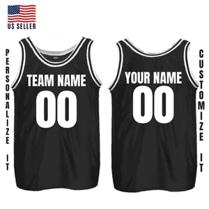 Custom Basketball Jersey for Adults – Personalized Name & Number, Customized Tea - Picture 1 of 101