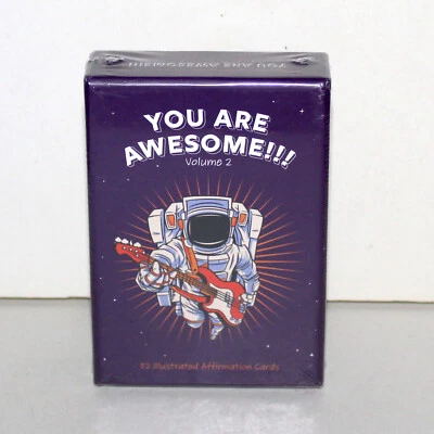 You Are Awesome vol 2 52 Affirmation Cards unisex positive self love NEW Sealed - Image 1 of 4