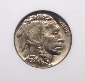 1938 "D/D" Indian Head BUFFALO Nickel 5c NGC MS66 #025 Gem BU Unc ECC&C, Inc. - Picture 1 of 6