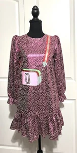 Marc Jacobs Girl’s Leopard Print Purse Detail Dress, Size 12 - Picture 1 of 8