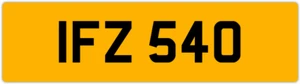 IFZ 540 I 3x3 DATUMSLOSES PRIVATES NUMMERNSCHILD ISAAC IAN IAIN ISLA IVAN IVY IVOR IS - Bild 1 von 1