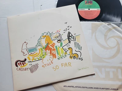 CROSBY STILLS NASH & YOUNG - So Far 1974 FOLK COUNTRY ROCK Neil Young EX/NM- - Image 1 of 4
