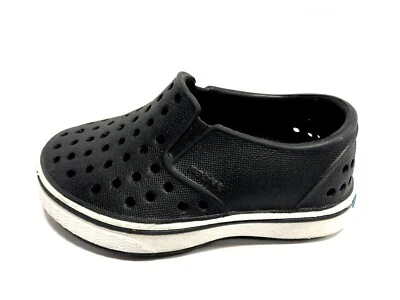 Native Miles Black/White Rubber Shoes Toddlers Boys/Girls Size 4M - Image 1 of 4