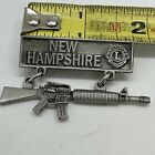 Lions Club International Pewter State Gun Pin New Hampshire Americas Finest 2004
