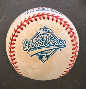 1995 RAWLINGS WORLD SERIES BASEBALL - ATLANTA BRAVES v CLEVELAND INDIANS C - Picture 1 of 6