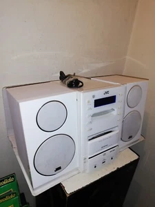 MICRO SYSTEM COMPONENT JVC UX-LP6 TUNER CD IPOD USB MP3 + ENCEINTE FONCTIONNE - Picture 1 of 6