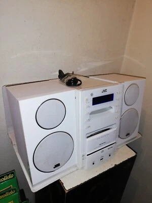 MICRO SYSTEM COMPONENT JVC UX-LP6 TUNER CD IPOD USB MP3 + ENCEINTE FONCTIONNE - Image 1 of 4