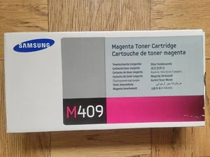 SAMSUNG M409 CLT-M409S MAGENTA TONER CATRIDGE - NEW! 100% GENUINE ORIGINAL Red - Picture 1 of 3