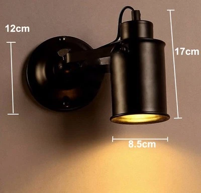 Vintage Industrial Loft Rustic Wall Sconce Lamp Wall Light Fixture Spot Light - Image 1 of 4