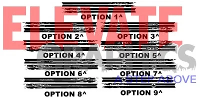 For Jeep Gladiator/Wrangler Decals Side Split 3M Stripes Vinyl Graphic 2019-2026 - Imagem 1 de 4