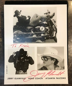 Foto JERRY GLANVILLE AUTOGRAFATA FIRMATA AUTO NFL FOOTBALL 8x10 FALCONS - Foto 1 di 1
