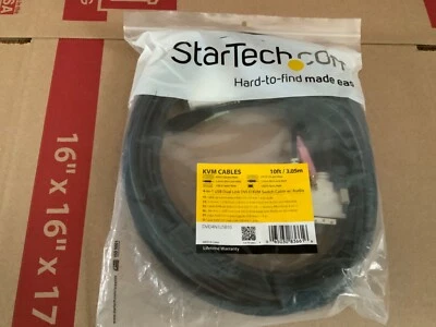 STARTECH.COM DVID4N1USB10 4-IN-1 USB DVI KVM SWITCH 10' CABLE W/ AUDIO - Image 1 of 2