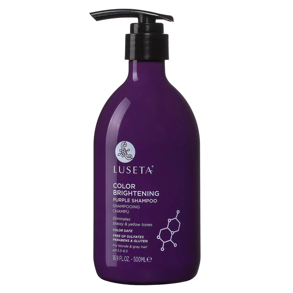 Luseta Color Brightening Purple Shampoo for Blonde and Gray Hair