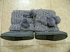 Jumping Beans Gray Sweater Winter Boots Toddler Girl Size 7 EUC