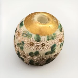 Small Porcelain Cloisonné Incense Burner, Floral Pattern Made In Japan - Picture 1 of 3