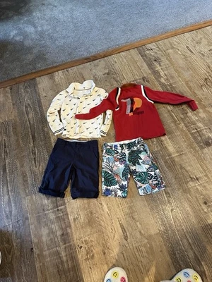 Catimini Bundle Size 8 (128) Tops and Blue Shorts Size 6 (116) Floral shorts - Image 1 of 4