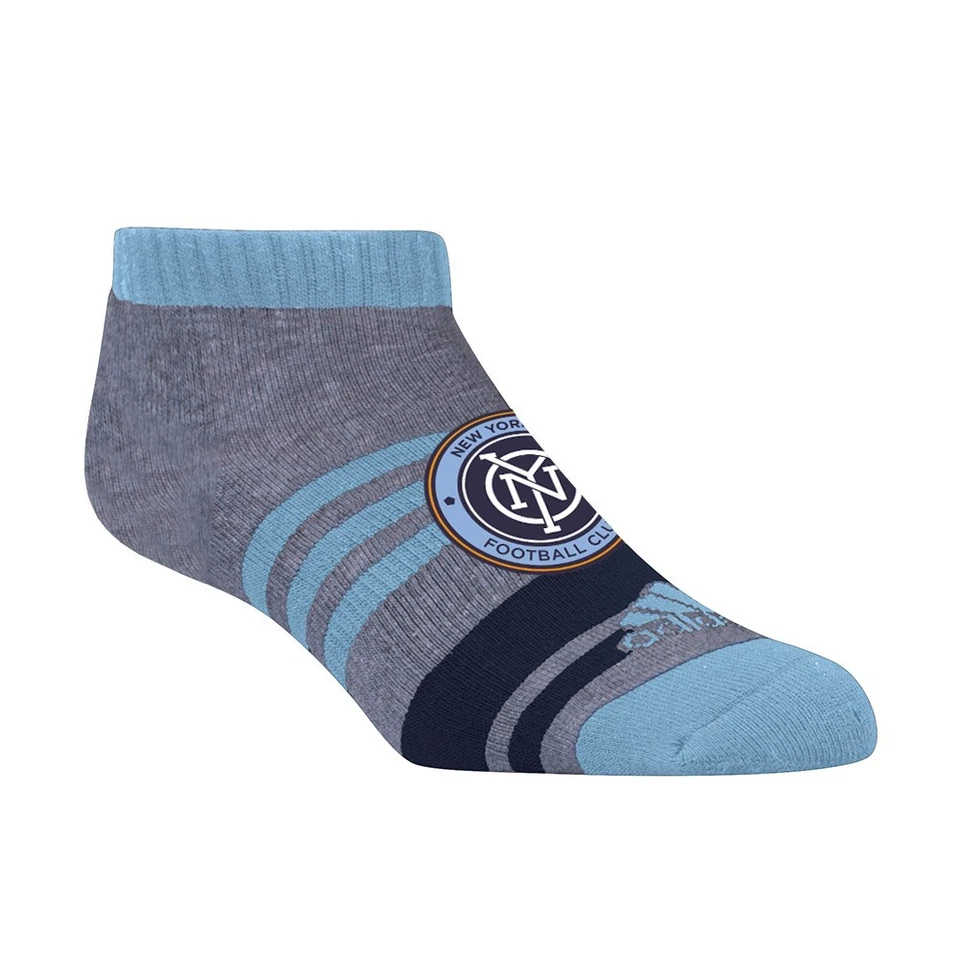 New York City FC Adidas MLS Men's Team Blue Performance Ankle Socks - Image 1 of 1